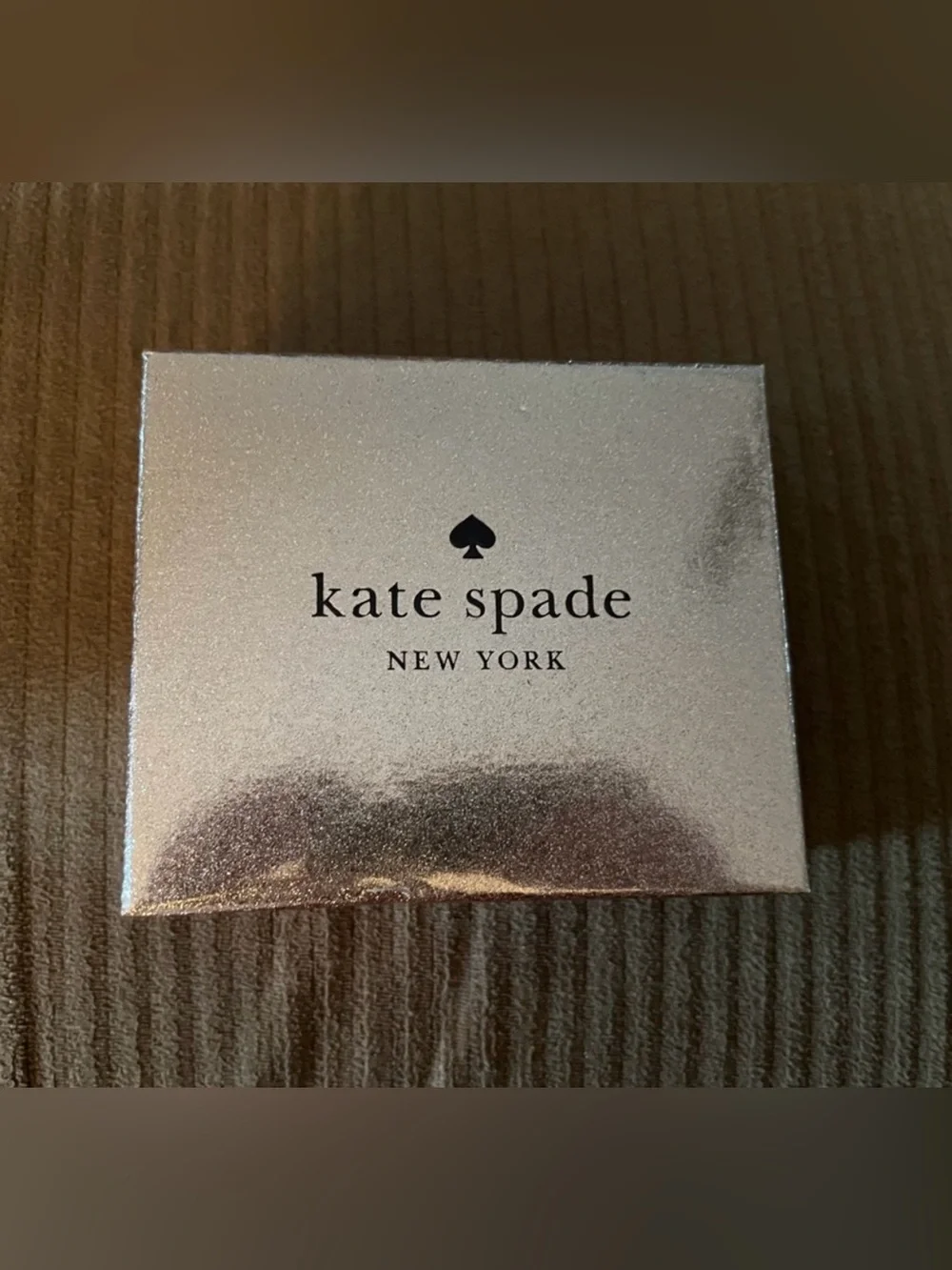 Kate Spade Glimmer Glitter Small Card Holder NWT  BOXED